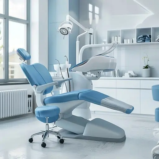 modern dental treatment area in periodontal clinic